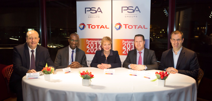 Groupe PSA and Total renew long-standing partnership