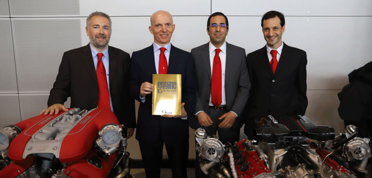Ferrari V8 scoops International Engine of the Year Award for a third year in a row Ferrari V8 scoops International Engine of the Year Award for a third year in a row