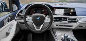 BMW to launch X7 with new six-cylinder gasoline engine BMW has introduced its largest model in the BMW X line-up, the X7. Available in three different powertrain options from launch – a six-cylinder gasoline engine and two six-cylinder diesels – the SUV aims to combine powertrain and chassis technology. The engine line-up includes a newly developed six-cylinder in-line gasoline unit for the BMW X7 xDrive40i, and a pair of six-cylinder in-line diesels to power the BMW X7 xDrive30d and BMW X7 M50d M Performance models. Gasoline and diesel units are turbocharged and are aligned to the German OEM’s eight-speed Steptronic transmission, which has a wider gear ratio spread and new control electronics. This reduces engine speeds, particularly in higher gears, which helps to increase overall efficiency. BMW’s xDrive30d variant will produce 265ps at 620Nm, meaning it can hit 100km/h in 7 seconds and reach 226km/h. The M50d model has a power output of 400ps and 760Nm of peak torque, meaning a 0-100km/h of 5.4 seconds and a 250km/h top speed. Finally, the xDrive40i will develop 340ps and 450Nm of torque on its way to 100km/h in 6.1 seconds. The gasoline engine will push the X7 to a top speed of 244km/h.