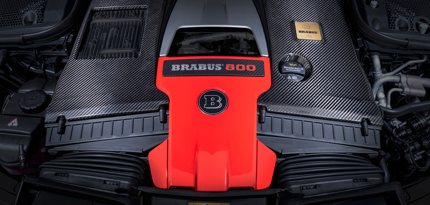 The reworked MercedesAMG 4liter V8 from Brabus Automotive