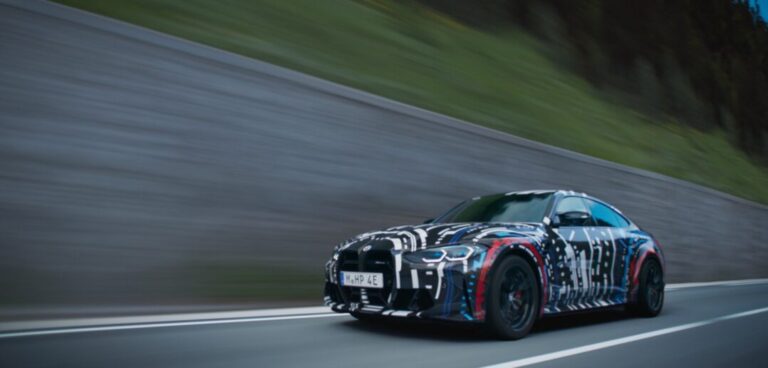 BMW begins testing four motor, four-wheel-drive prototype EV with torque vectoring