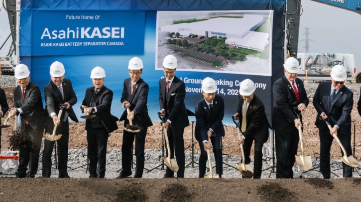 Asahi Kasei breaks ground on lithium-ion battery separator plant in Canada Asahi Kasei breaks ground on lithium-ion battery separator plant in Canada