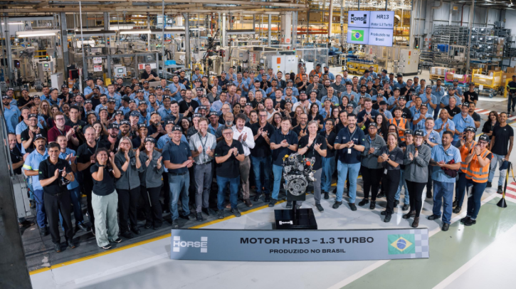Horse begins production of HR13 engine at Curitiba plant Horse begins production of HR13 engine at Curitiba plant.