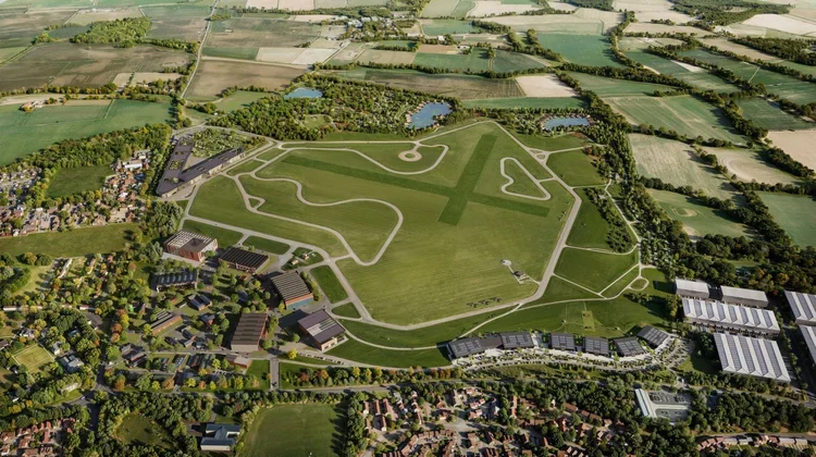 Aerial view of Bicester Motion.