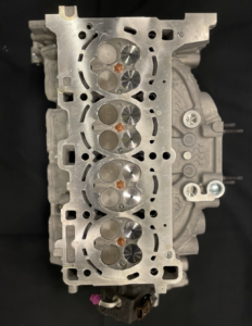 A die-cast deep skirt aluminum block, produced by Stellantis, provides a solid foundation for the Hurricane 4 Turbo.