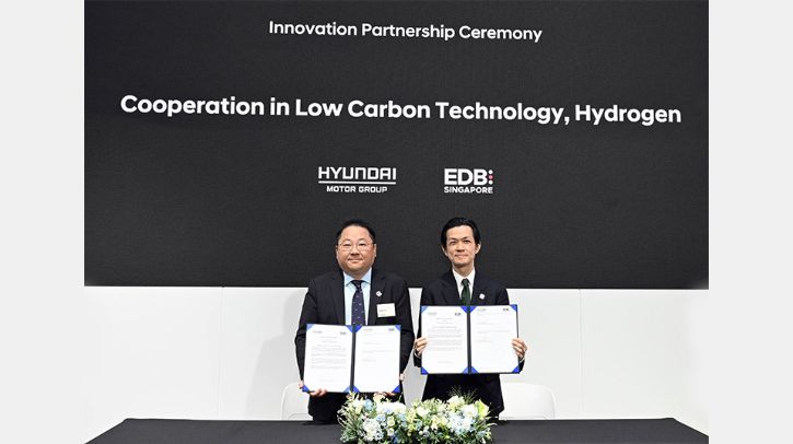 Hyundai and Singapore team up to boost hydrogen and low-carbon tech Hyundai Motor Group and Singapore EDB signing ceremony.
