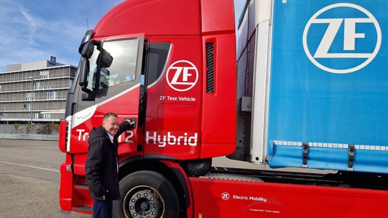 ZF’s TraXon 2 Hybrid test vehicle.