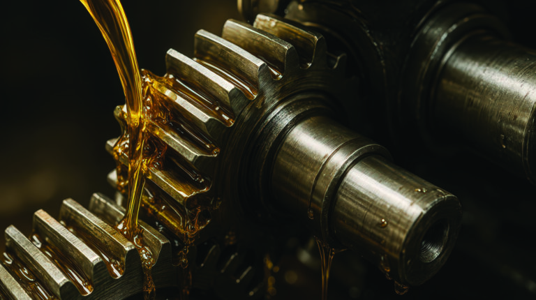 Opinion: Alexander Ertel-Morenstein, the unsung pinoneer of gear science Detailed view of gears being lubricated with oil. Industrial machinery maintenance concept.