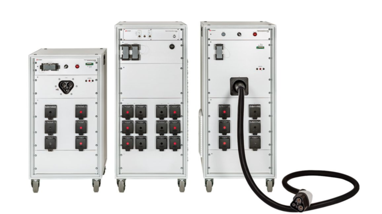 The Keysight SL2600A Megawatt Charging Discovery System shown in promotional profile pic, against a white background