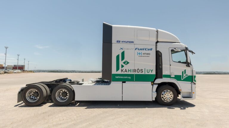 Hydrogen fuel cell trucks help decarbonize freight in Uruguay Hyundai Motor Introduces XCIENT Fuel Cell Truck Fleet in South America to Drive Zero Tailpipe Emissions Logistics in Uruguay.