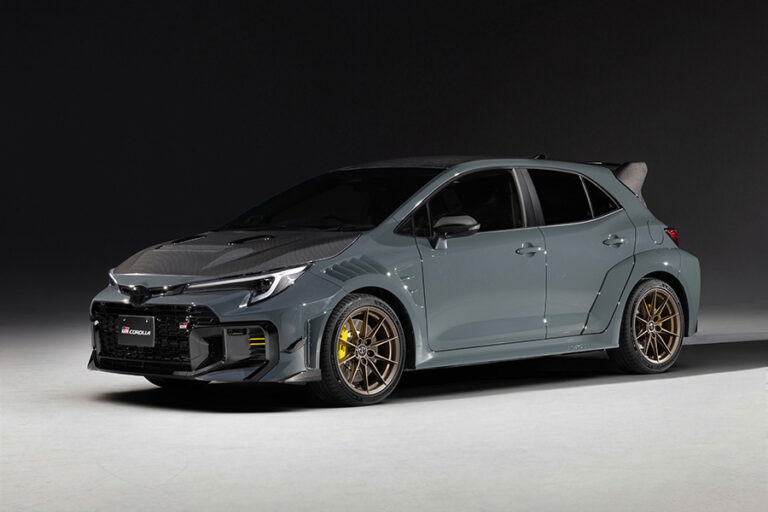 Gazoo Racing unveils GRMN Corolla Side-on promo shot of the Gazoo Racing GRMN Corolla