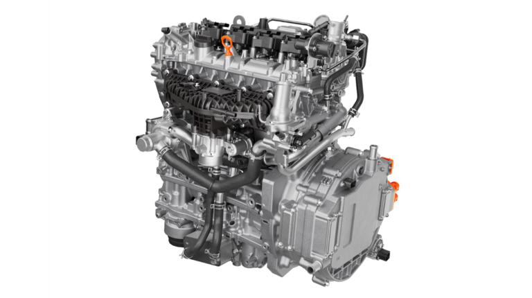 Horse D20 Methanol range extender powertrain against a white background.