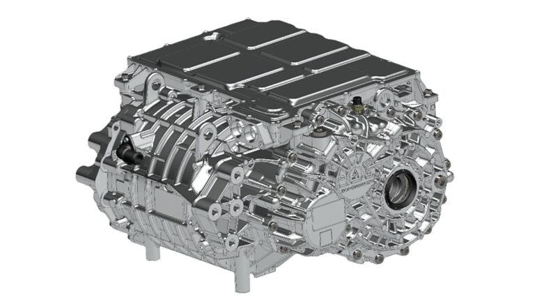 BorgWarner secures integrated drive module supply contract Promo pic of the BorgWarner integrated drive module against a white background.