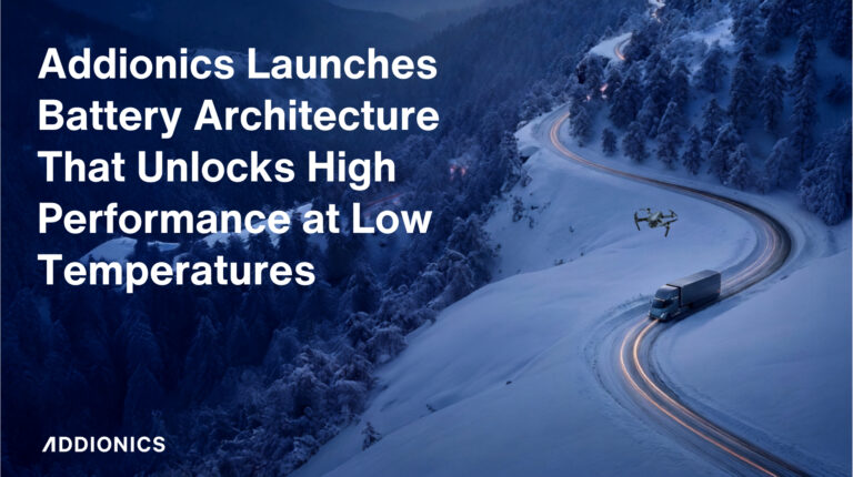 Addionics develops battery architecture for improved cold-weather EV performance.