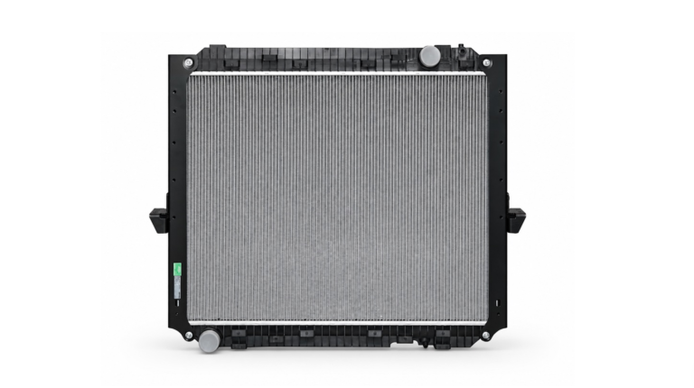 Dolphin Global adopts SimScale AI for cooling system development A Dolphin cooling system for a truck shown in profile against a white background.